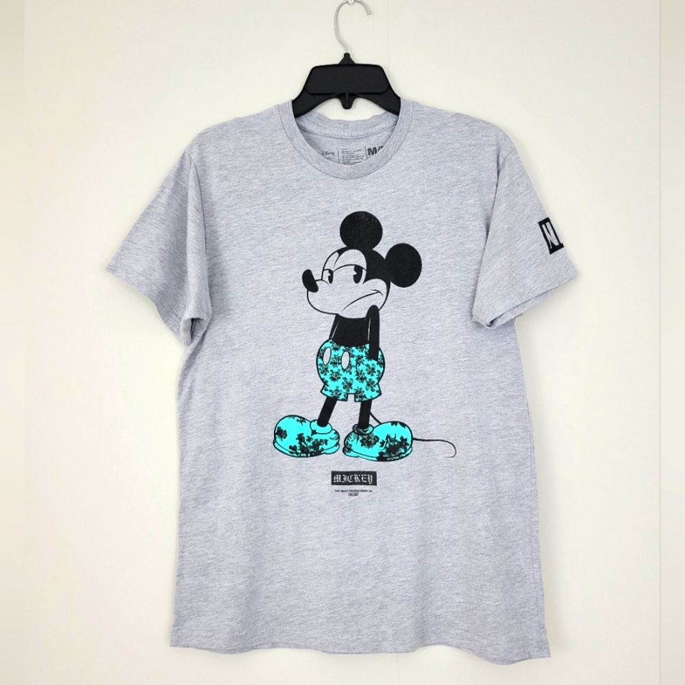 Disney Mickey mouse Graphic Grey T Shirt top Size M